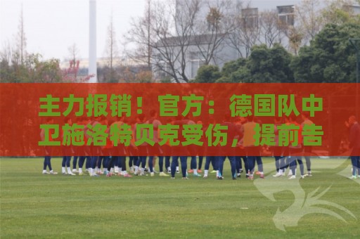 主力报销！官方：德国队中卫施洛特贝克受伤，提前告别本届世界杯